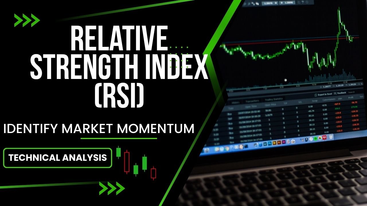 Relative Strength Index (RSI) indicator on a stock chart